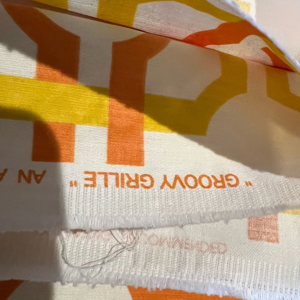 2 yards of groovy grille waverly modern essentials fabric curtain drapery.